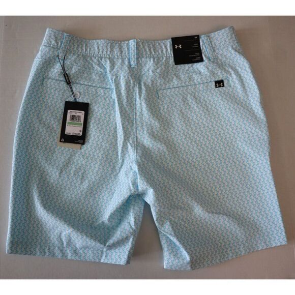 Under Armour 1383953-100 Men's Sz 34 White UA Drive Printed Taper 9" Shorts - Picture 2 of 10